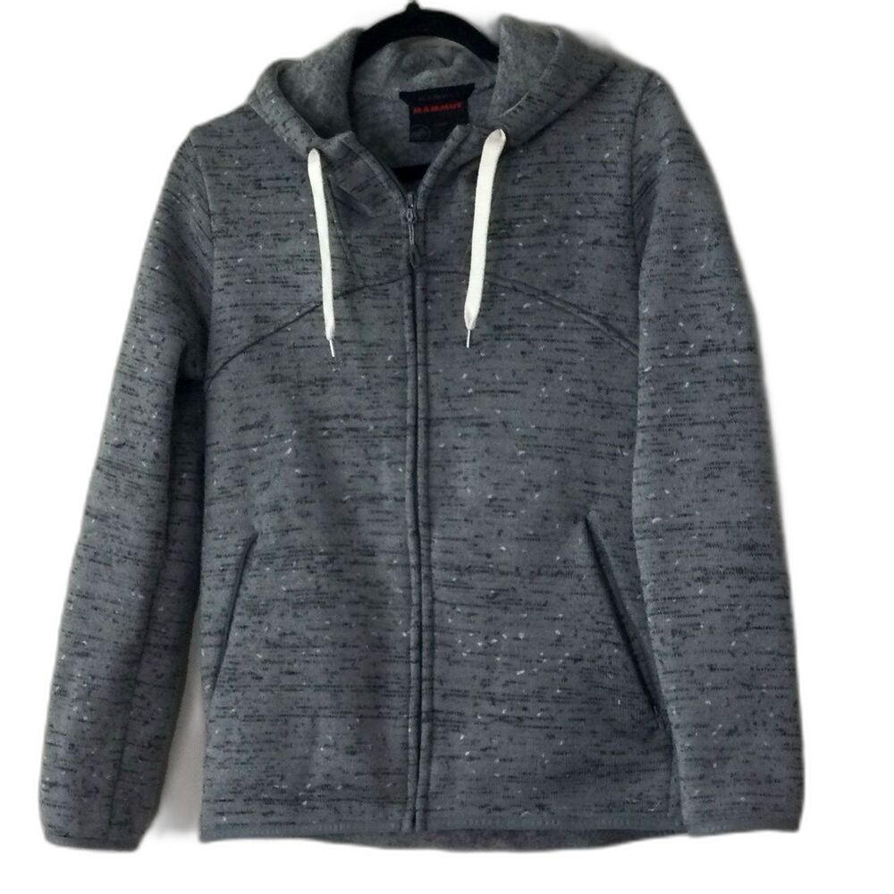 Mammut Jacket Women's Size S Color Gray Granit Full Zip Hooded 1014-01370